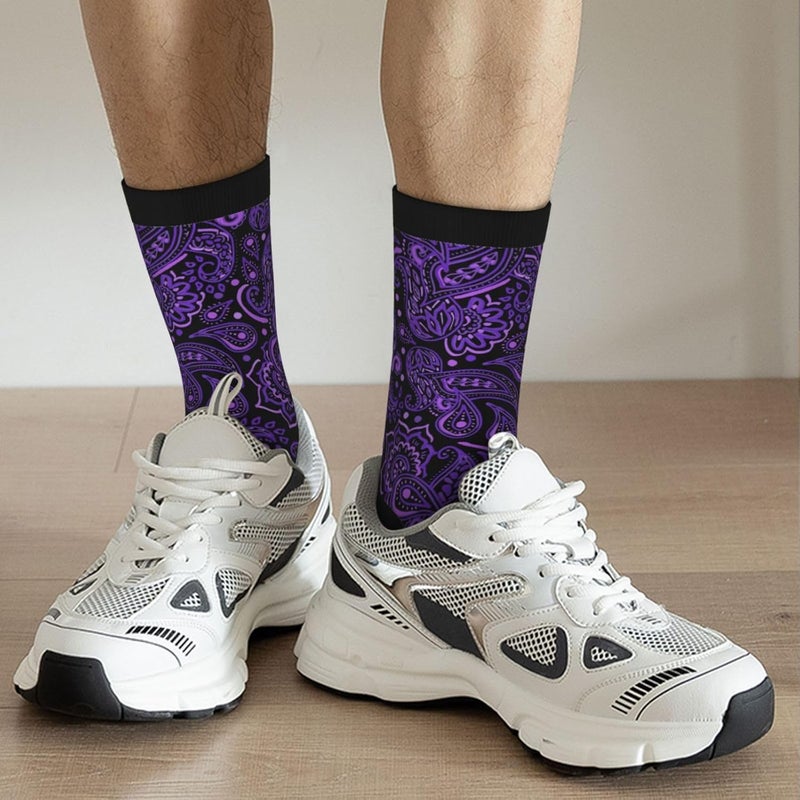 Poream Novelty Funny Crew Socks, Cool Breathable Dress Socks Gift For Men Women - Image 2
